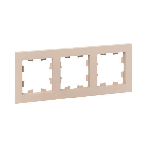 Рамка 3-м Эпика пластик крем. EKF UP1-FPI-03