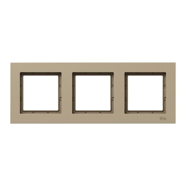 Рамка 3-м Эпика IP44 пластик шампань EKF UP1-FPC-03-44