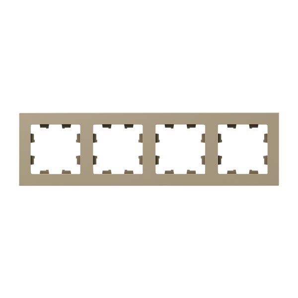 Рамка 4-м Эпика пластик шампань EKF UP1-FPC-04