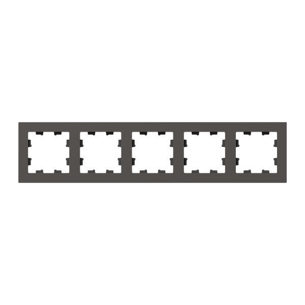 Рамка 5-м Эпика пластик мокко EKF UP1-FPM-05