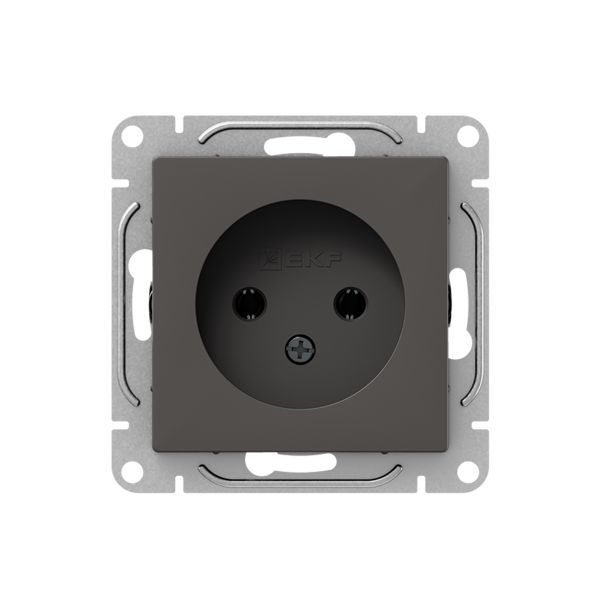Розетка СП Эпика 16А без заземл. без шторок механизм мокко EKF UP1-SOM-100