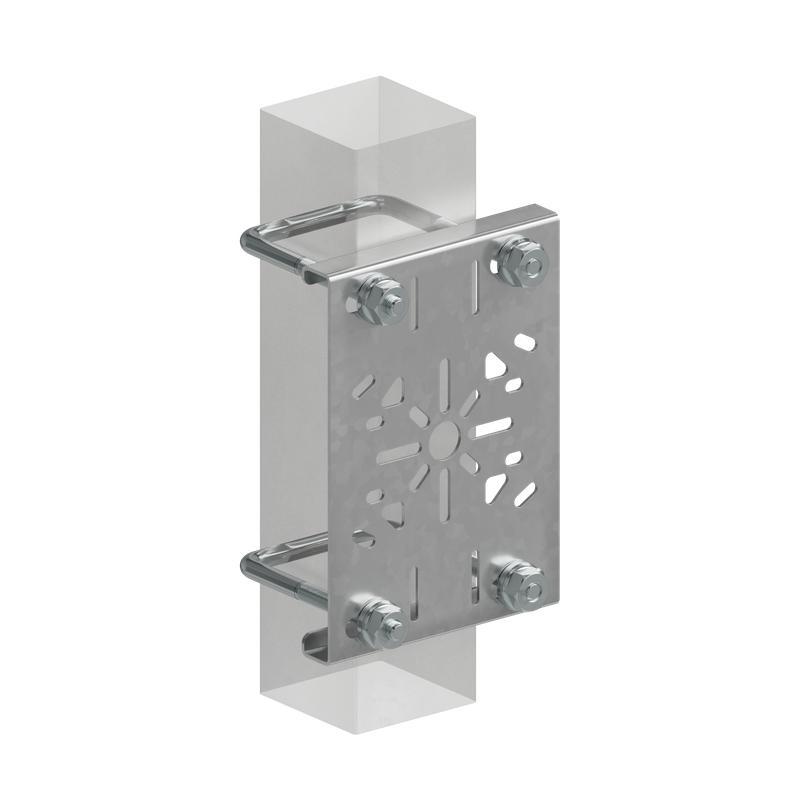 Комплект крепления перфорир. монтажн. пластины к опорам ограждения 80х80мм HD КМ LO67944