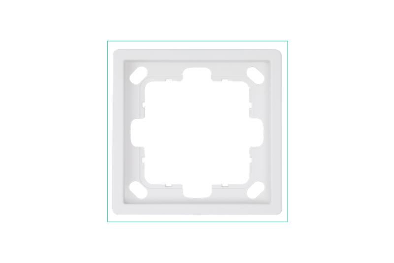 Рамка 1-м СП FD бел. матов. soft touch Jasmart FD1001PWM