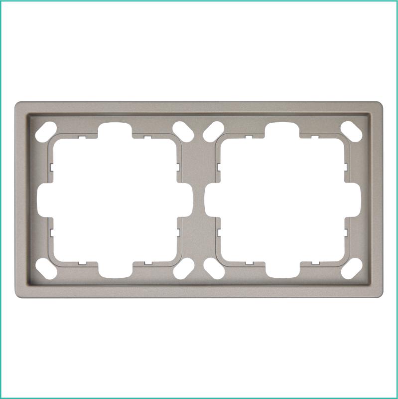 Рамка 2-м СП FD бронза Jasmart FD1002BR