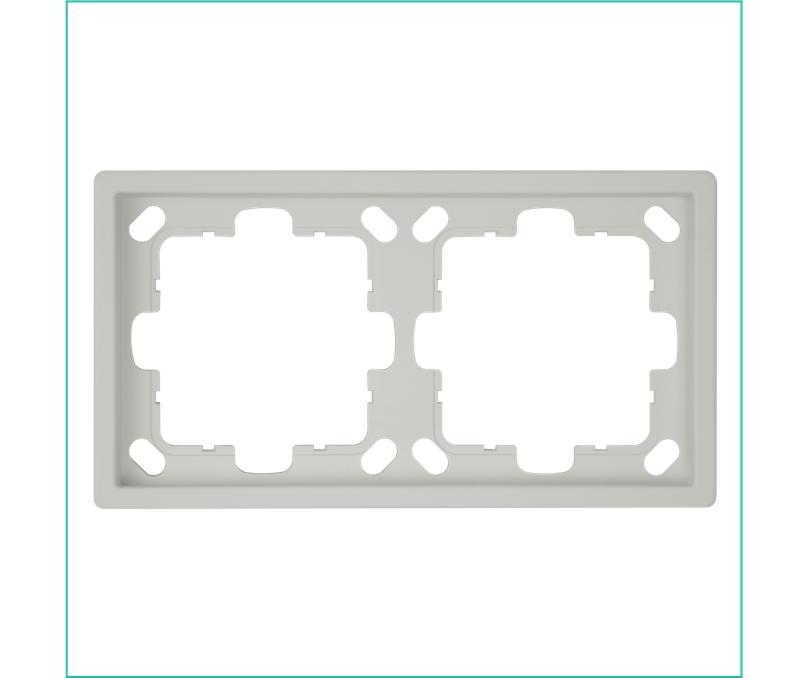 Рамка 2-м СП FD тауп матов. soft touch Jasmart FD1002PTM