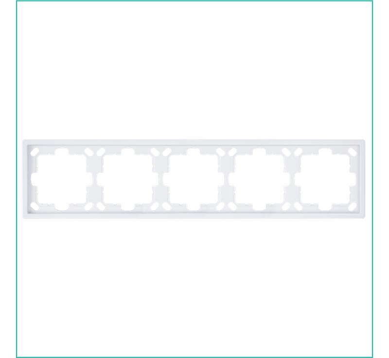 Рамка 5-м СП FD бел. глянцевый Jasmart FD1005W