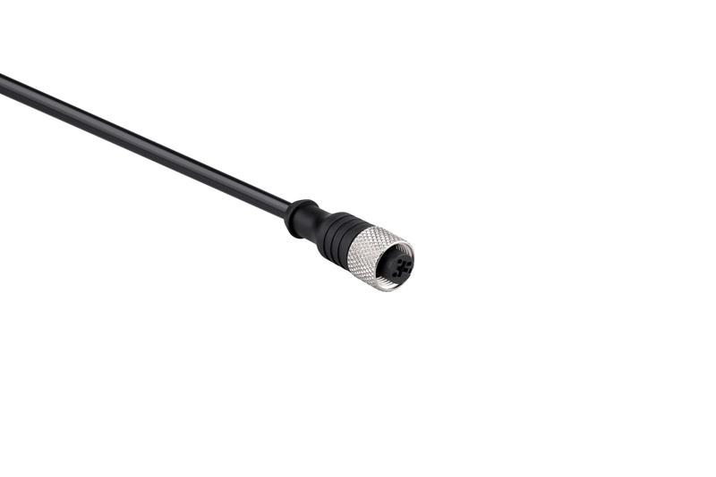 Кабель соединительный 2м с гнездом M12х3 ПУ IP68 EMAS SKM12P3YXP2