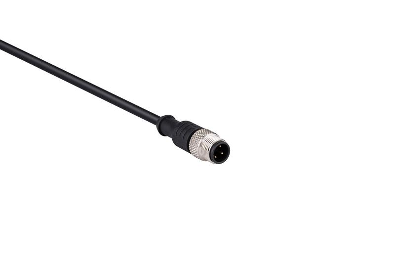 Кабель соединительный 5м со штепселем M12х4 ПУ IP68 EMAS SKM12F4YXP5