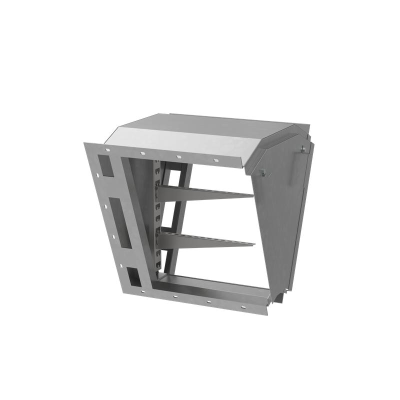 Короб кабельный блочный угловой с поворотом вниз на 45град. 650х650 L685 сталь 1.5мм ККБ-УН-0.65/0.6 HD КМ-Профиль LO63922
