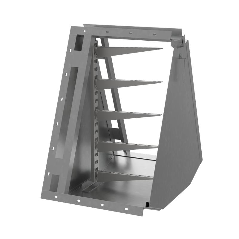 Короб кабельный блочный угловой с поворотом вверх на 45град. 650х950 L900 сталь 1.5мм ККБ-УВ-0.95/0.6 HD КМ-Профиль LO63912