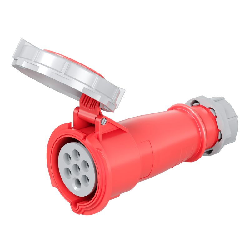 Розетка кабельная CS 16А 7п 6P+E 400В IP67 DKC CS676-016-40