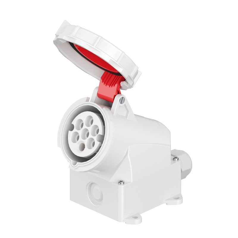 Розетка настенная WS 16А 7п 6P+E 400В IP67 DKC WS676-016-40