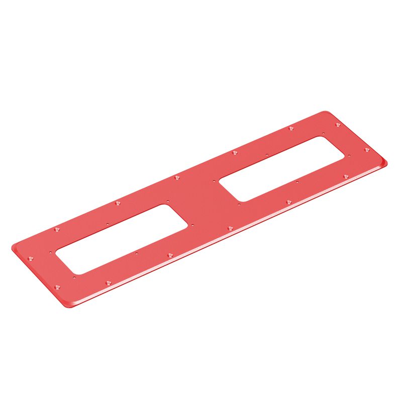 Фланец для монтажа кабельного ввода MMB для корпусов ST тип 5 543х153мм RAL3020 красн. DKC R5FMST03-RAL3020