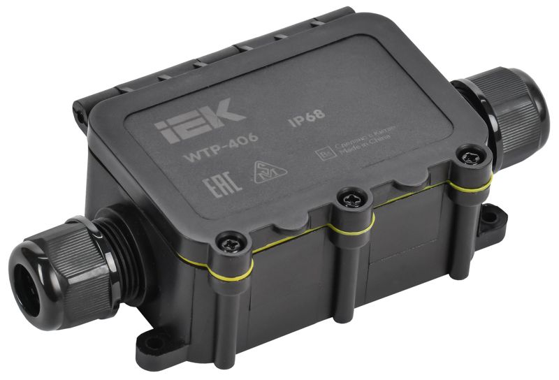 Коробка распределительная герметичная WTP-406 IP68 2 ввода IIEK UWB10-I-450-40-02-68