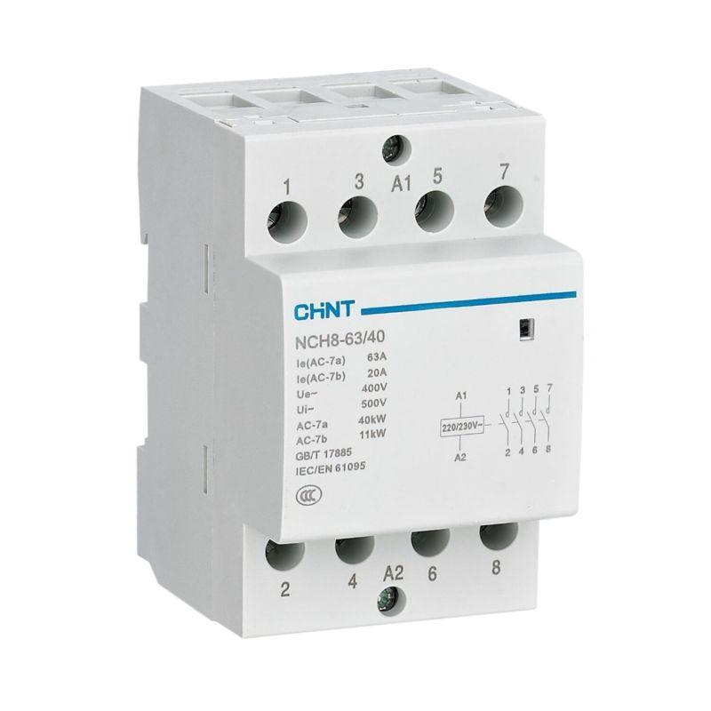 Контактор модульный NCH8-63/31 4п (1НЗ+3НО) 63А кат. 24В AC 50Гц CHINT 256218