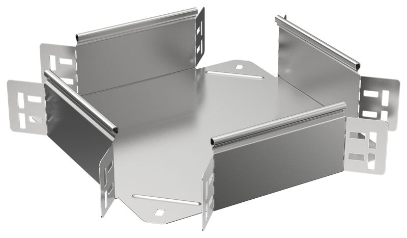 Ответвитель для лотка 80х100 0.8мм ESCA 5 IEK ES5-KR-080-100-08