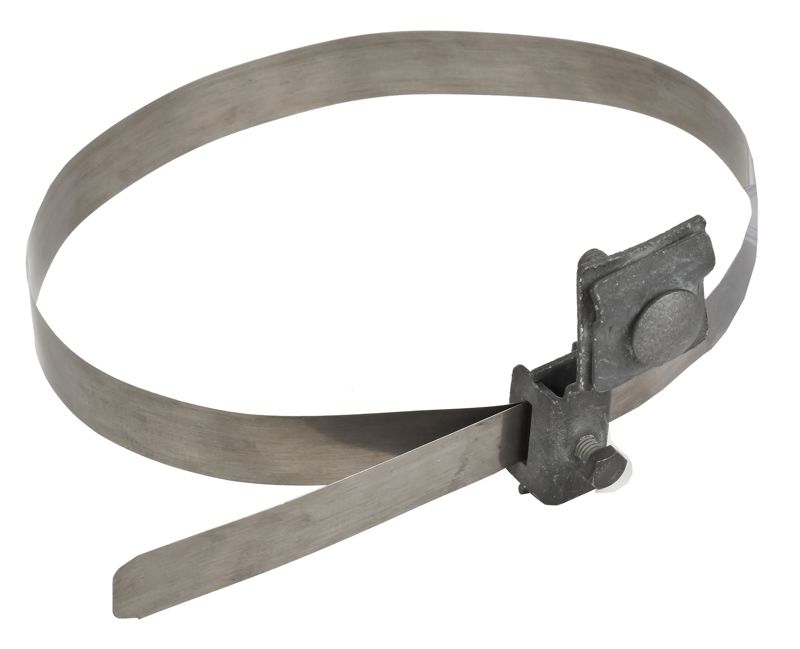 Держатель проводника круглого 6-10мм водосточная труба 0-160мм оцинк. сталь TD IEK ZDP80-13-7-16-160