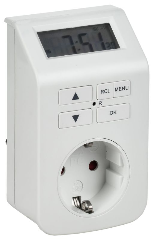 Розетка-таймер электронный РТЭ-5 16А IP20 1мин 7дн 112on/off IEK ERT10-1-16-N-01-6-K01