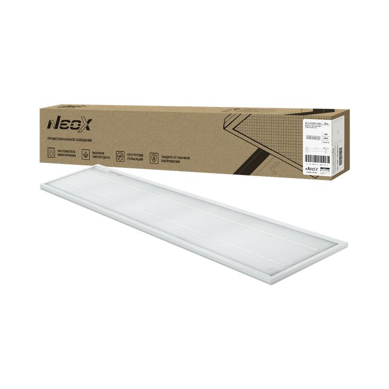 Светильник светодиодный ДВО-01 3665-МИКРОПРИЗМА 36Вт 6500К IP40 1195х180х19мм универс. панель NEOX 4690612066189