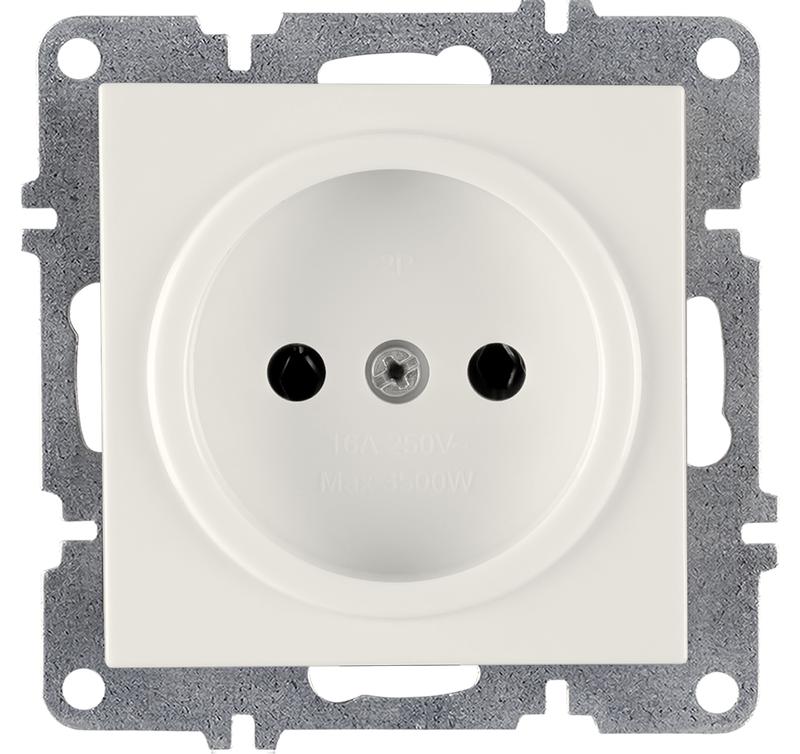 Розетка 1-м без заземл. механизм LAVIN/KAREN бел. ARVIA 50 01 1000 215