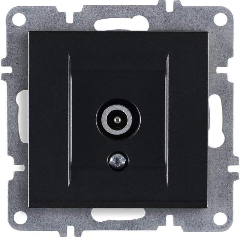 Розетка TV конц. с экраном механизм LAVIN/KAREN черн. ARVIA 50 07 2000 273