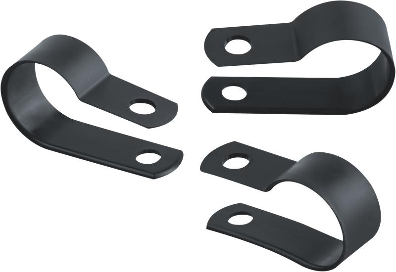 Скоба нейлоновая под винт 9мм OCC-09-100-BL черн. (уп.100шт) ОНЛАЙТ 90903