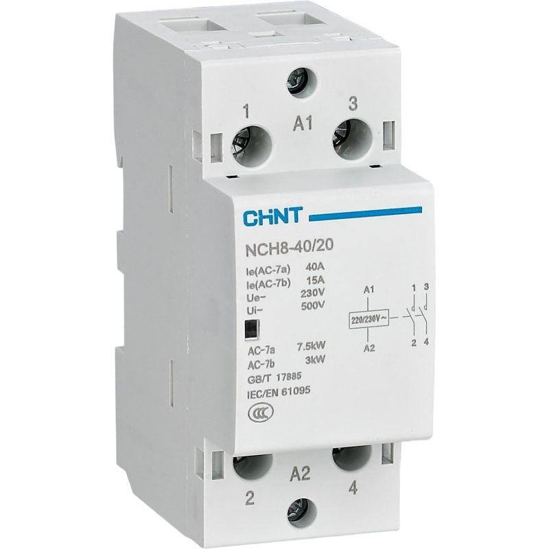 Контактор модульный NCH8-40/02 40А 2НЗ AC24В 50Гц (R) CHINT 256210