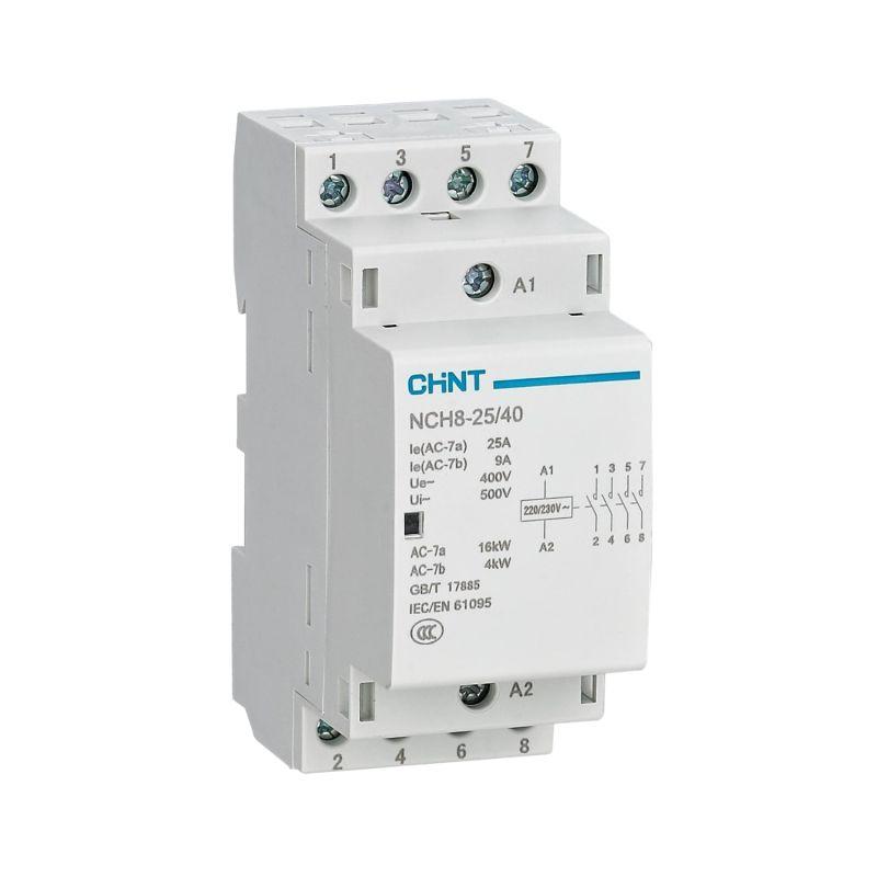 Контактор модульный NCH8-25/31 25А 3НО+1HЗ 220/230В CHINT 256173