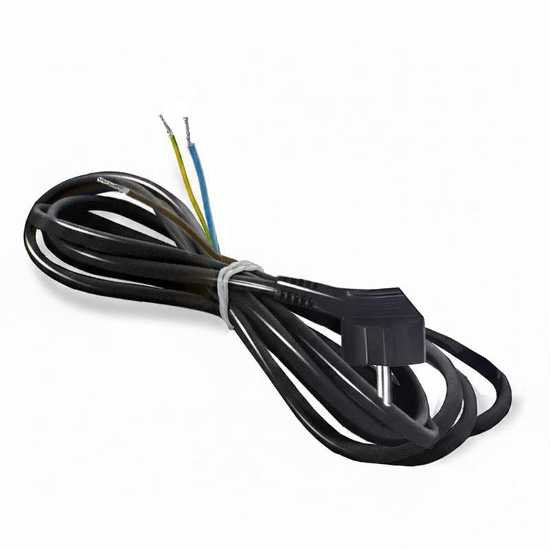 Шнур сетевой с вилкой 2м с заземл. 16А ПВС 3х1.5 черн. DOMTOK 2786