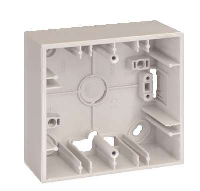 Коробка 2 поста ОП Simon27 86х164х37мм сл. кость 2700752-31