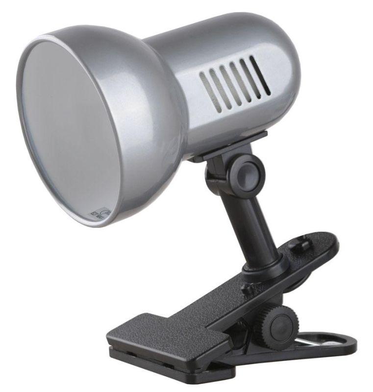 Светильник H-035 40Вт 230В прищепка метал. серебр. Camelion 8274