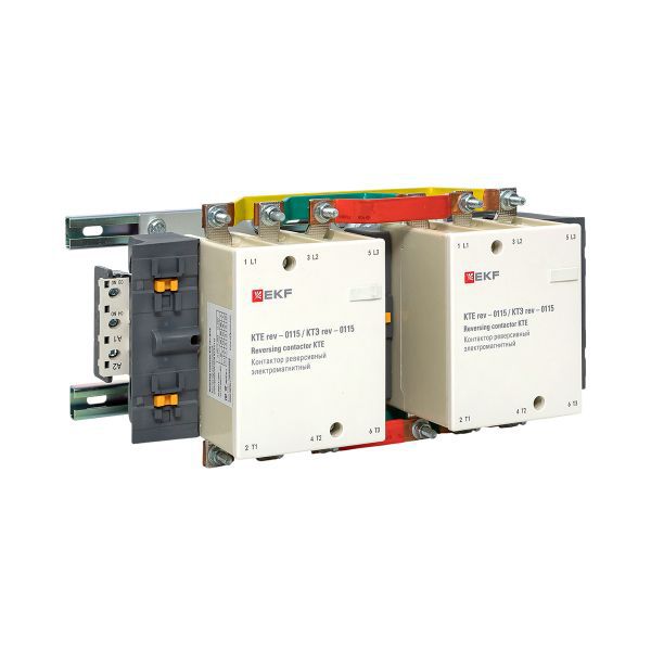Контактор реверсивный КТЭ 115А кат. 380В AC 2НО EKF ctr-b-r-115-380