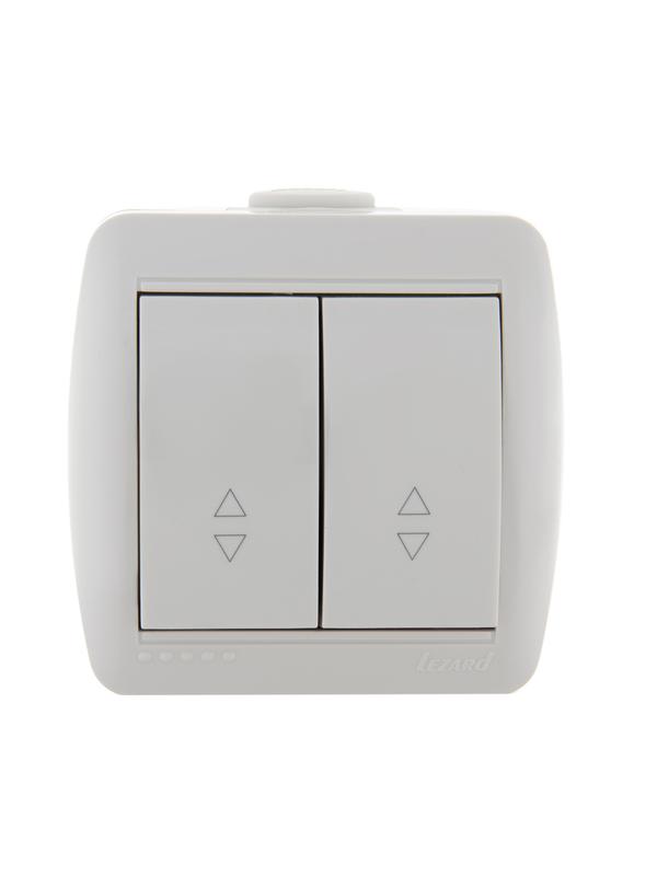 Переключатель проходной 2-кл. ОП Nata 10А бел. LEZARD 710-0200-106