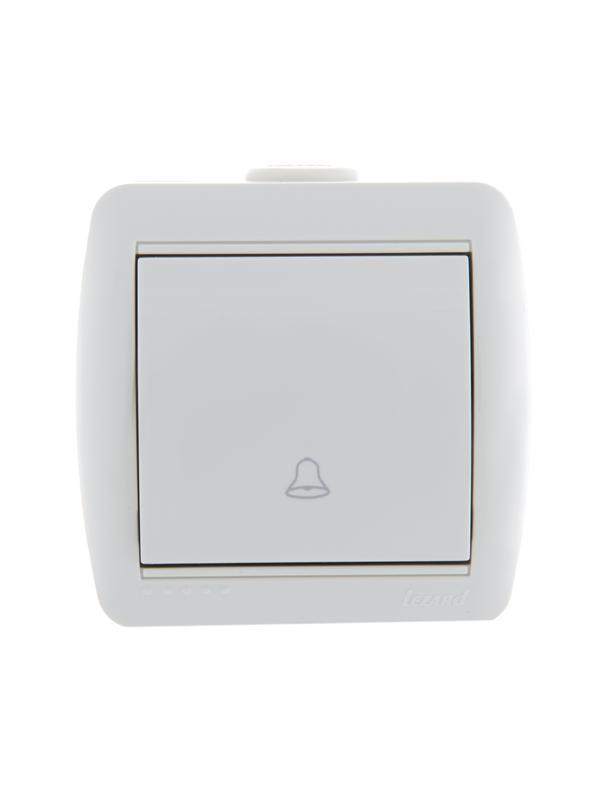 Кнопка звонка ОП Nata бел. LEZARD 710-0200-103