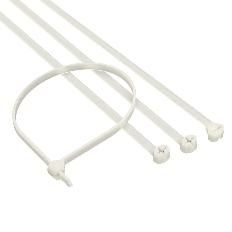 Хомут кабельный 4.8х200 P6.6 с двойн. замком бел. (уп.100шт) DKC 21215SR