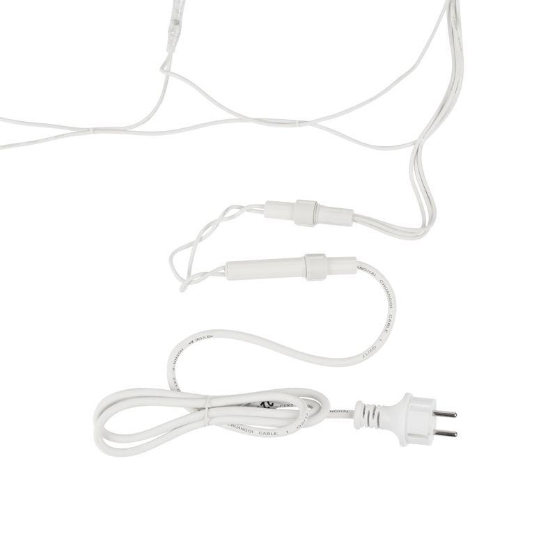 Гирлянда светодиодная "Сеть" 2х3м 432LED тепл. бел. 40Вт IP67 провод каучук бел. Neon-Night 217-146