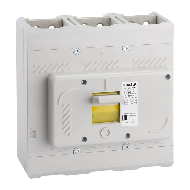 Выключатель автоматический 3п 250А 1250Im 40кА ВА51-39-340010 УХЛ3 690В AC КЭАЗ 220748