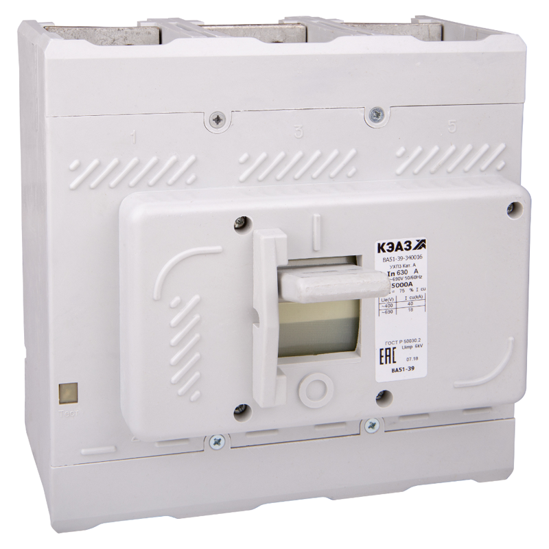 Выключатель автоматический 3п 250А 2500Im 40кА ВА51-39-340016 УХЛ3 690В AC КЭАЗ 220751