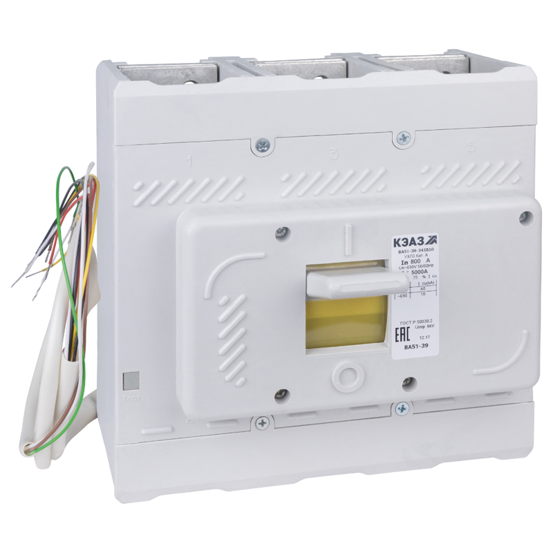 Выключатель автоматический 3п 250А 2500Im 40кА ВА51-39-344610 УХЛ3 690В AC КЭАЗ 220775