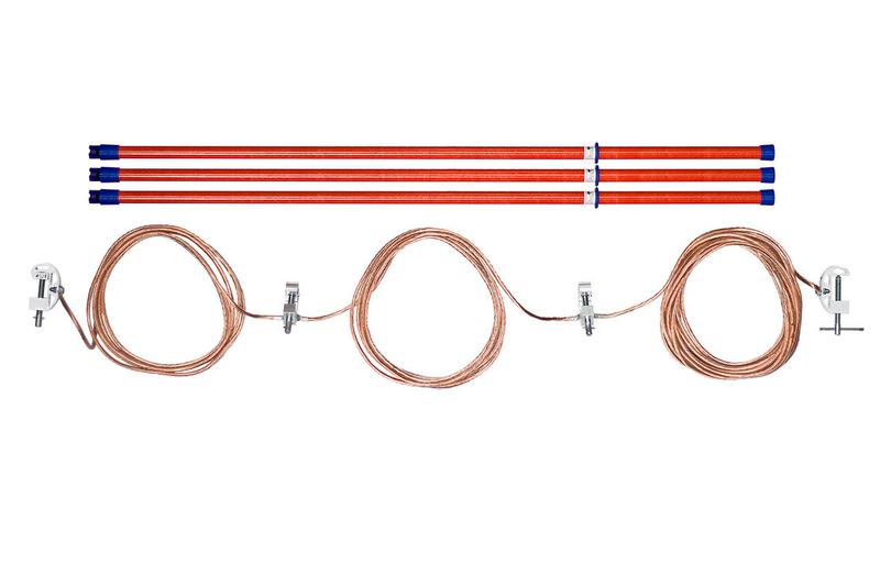 Заземление переносное ЗПЛ-10-3 Д 3 штанги Антиток Д223748