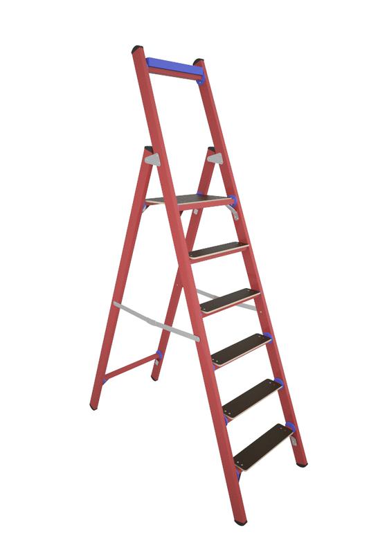 Стремянка диэлектрическая ССД-1.5 Евро Телеком с симметричной опорой стеклопластик. Антиток Д225657