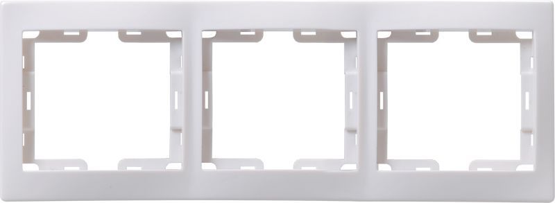 Рамка 3-м Кварта РГ-3-КБ горизонт. бел. GENERICA EMK30-K01-DM