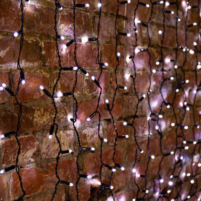 Гирлянда светодиодная "Светодиодный Дождь" 2х3м 760LED бел. 78Вт 230В IP65 постоян. свечение провод черн. Neon-Night 235-145