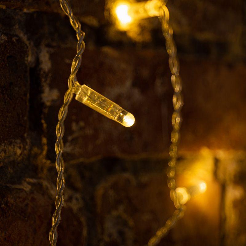 Гирлянда светодиодная "Светодиодный Дождь" 2х3м 600LED тепл. бел. 90Вт 230В IP65 эффект мерцания провод силикон. прозр. (нужен шнур питания 303-500-1) Neon-Night 235-326