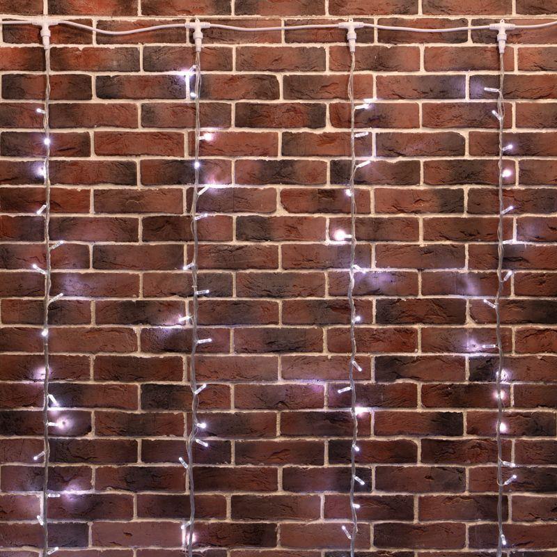 Гирлянда светодиодная "Светодиодный Дождь" 2х6м 360LED бел. 23Вт 24В IP65 эффект водопада с трансф. провод ПВХ прозр. Neon-Night 235-465