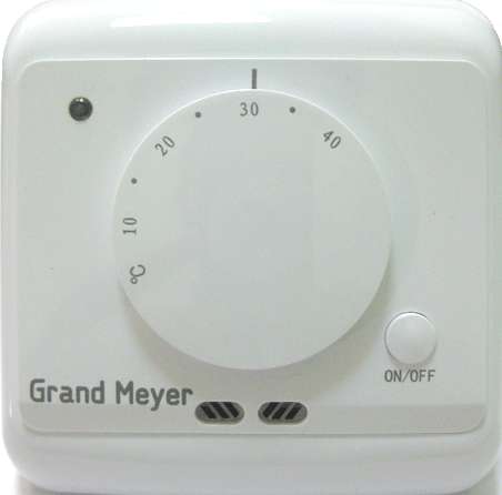 Термостат механический MST-2 16А 3.6кВт датчик пола; воздуха бел. Grand Meyer