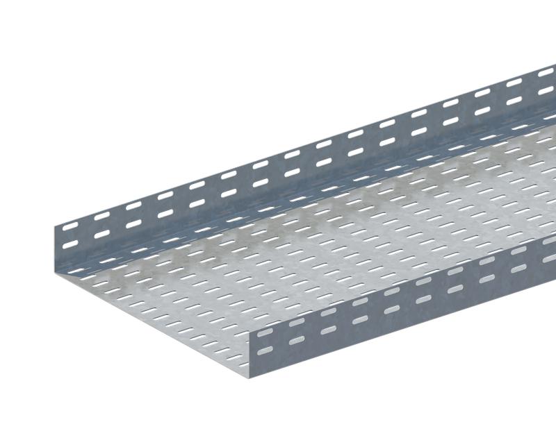 Лоток листовой перфорированный 400х65 L2000 сталь 1.5мм ЛМс-П цУТ2.5 оцинк. СОЭМИ Н0122111446