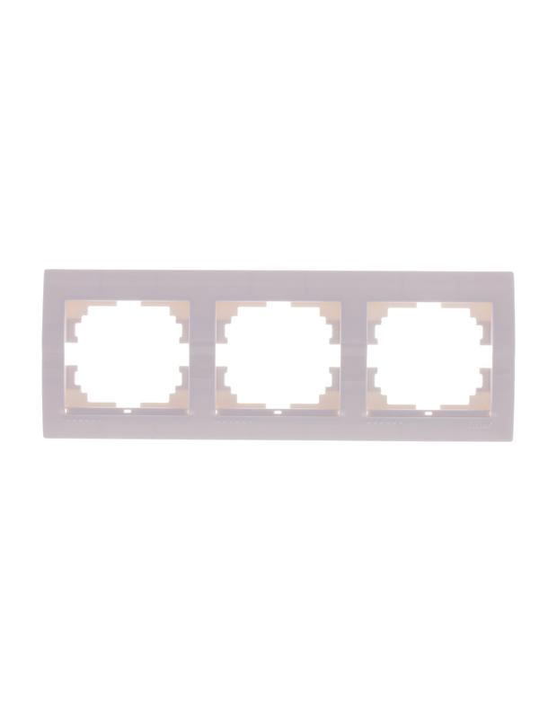 Рамка 3-м Deriy горизонт. бел. LEZARD 702-0200-148