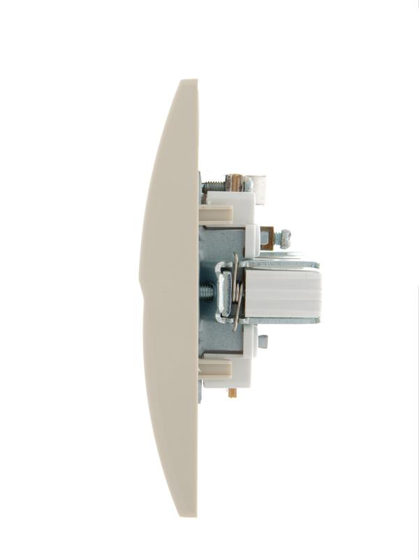 Розетка телевизионная оконечная TV СП Deriy 16А IP20 крем. LEZARD 702-0303-130