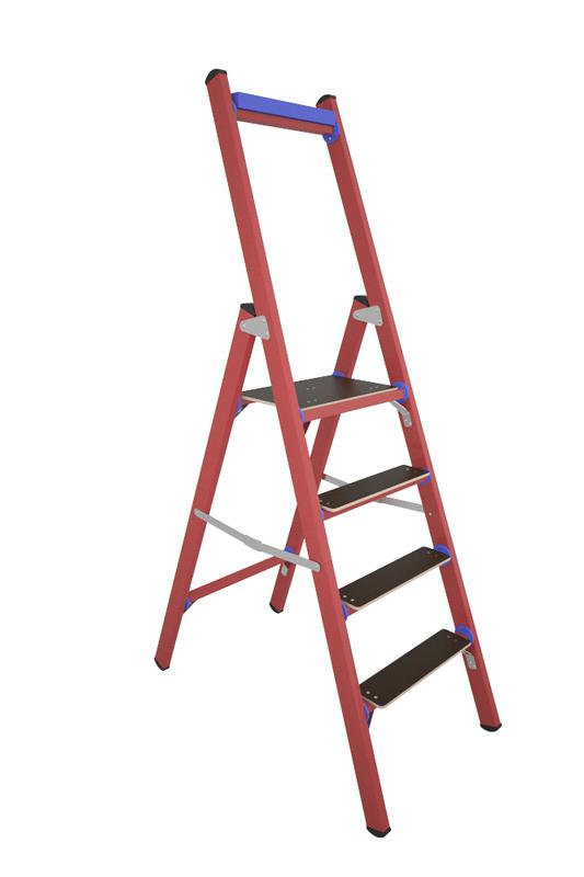 Стремянка диэлектрическая ССД-1.0 Евро Телеком с симметричной опорой стеклопластик. Антиток Д249369